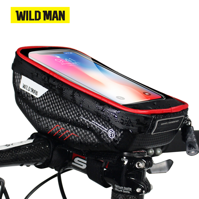 Youtube Phone Accessories - WILD MAN-Bolsa de teléfono para bicicleta