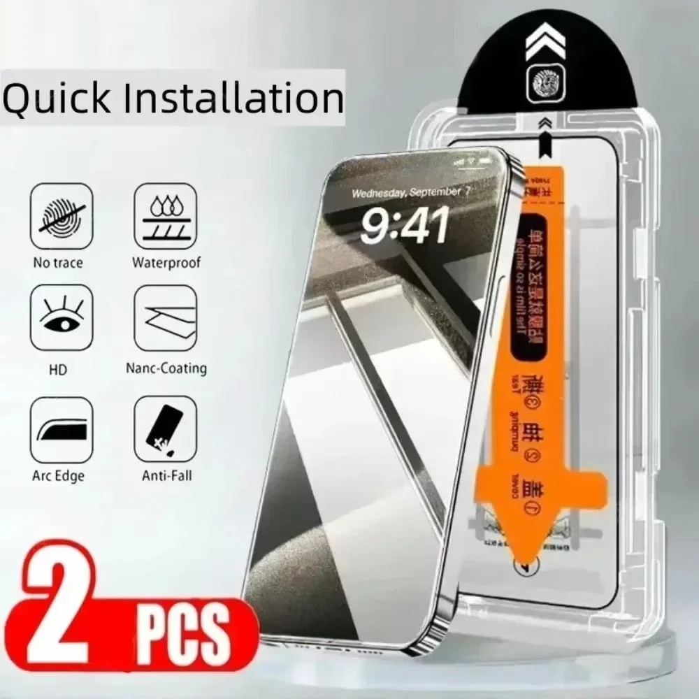 Phone Accessories Online Store - Película de vidrio templado transparente para