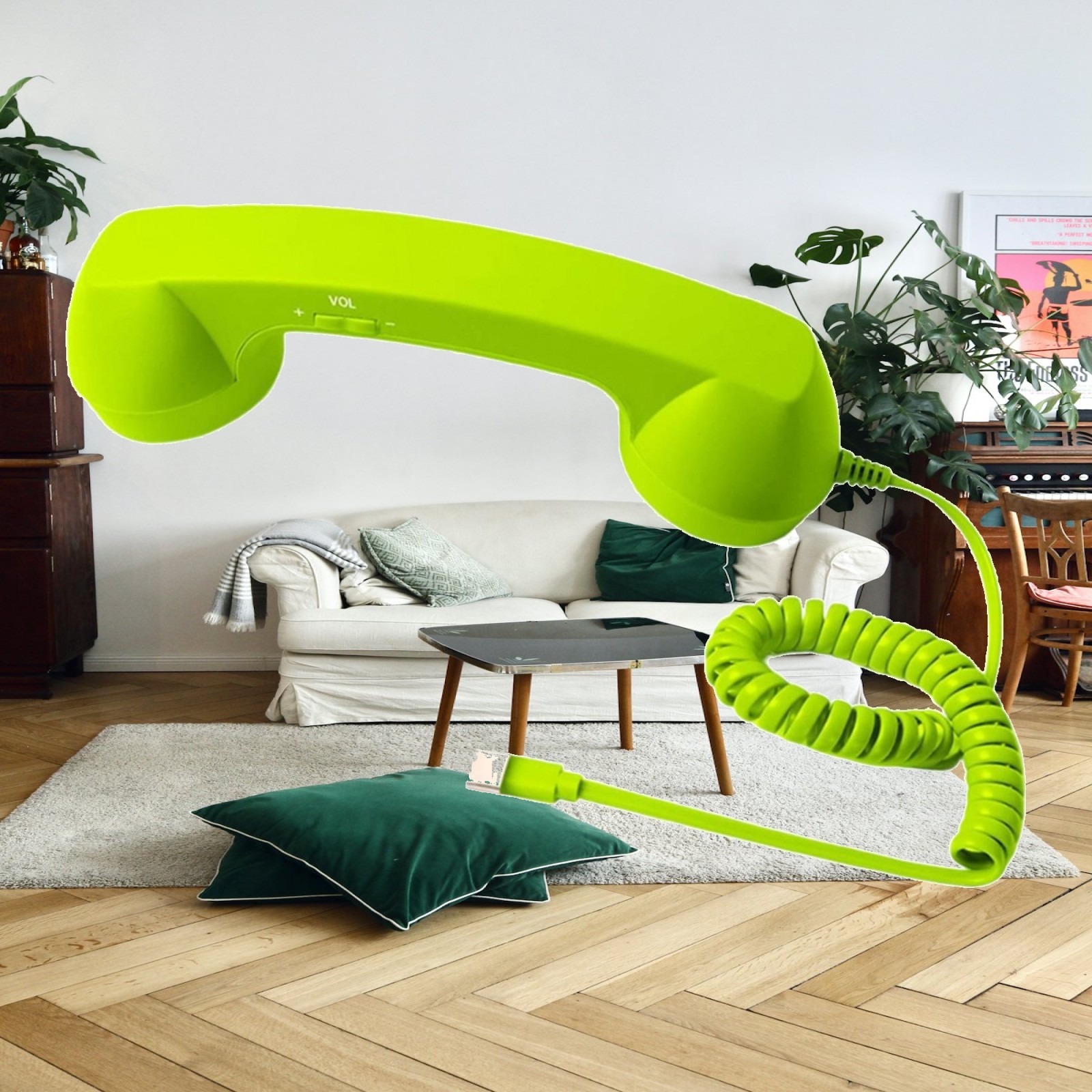 Retro Handset Phone - Teléfono Celular Retro, Receptor de Teléfono