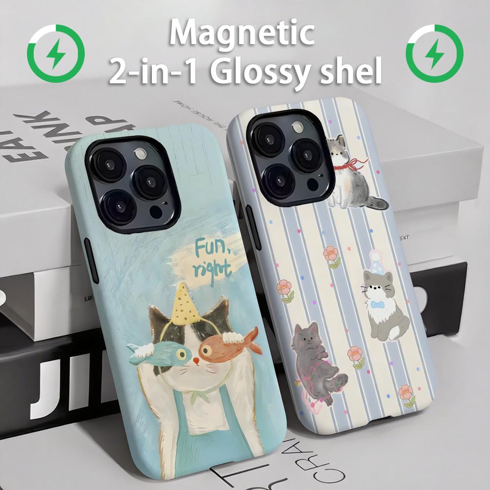 Phone Accessories Iphone - Funda de teléfono con gatos y