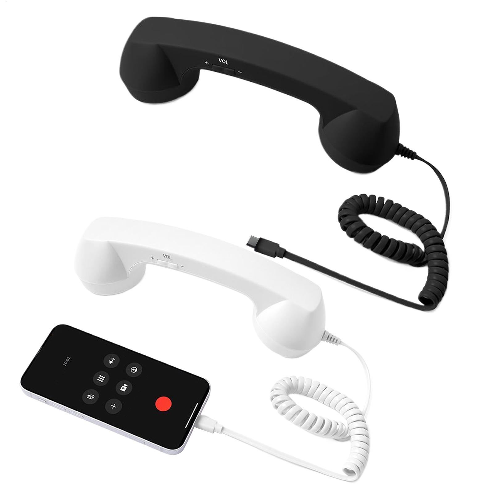 Retro Handset Phone - Auricular de teléfono Retro tipo C,