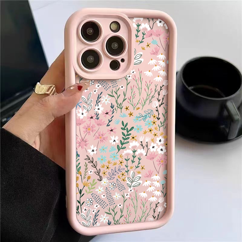 Phone Accessories Iphone - Funda Rosa con Diseño Floral de