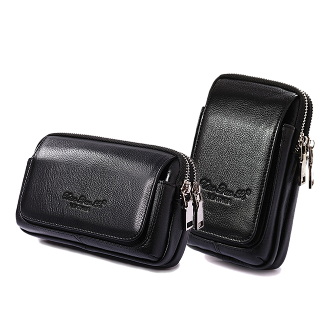 Phone Accessories Hippers - Riñonera de cuero genuino para hombre,