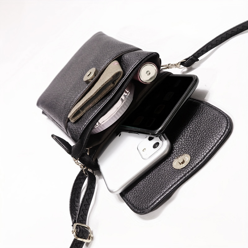 Phone Accessories Hippers - Bolso bandolera de cuero para mujer,