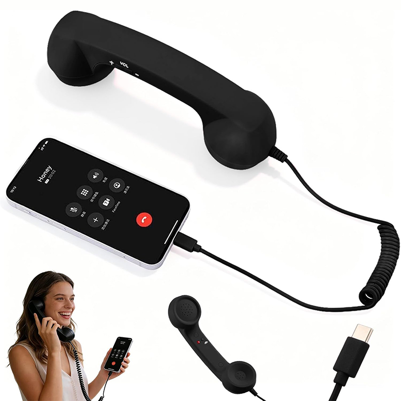 Retro Handset Phone - Auriculares Retro Tipo C 2026, Receptor
