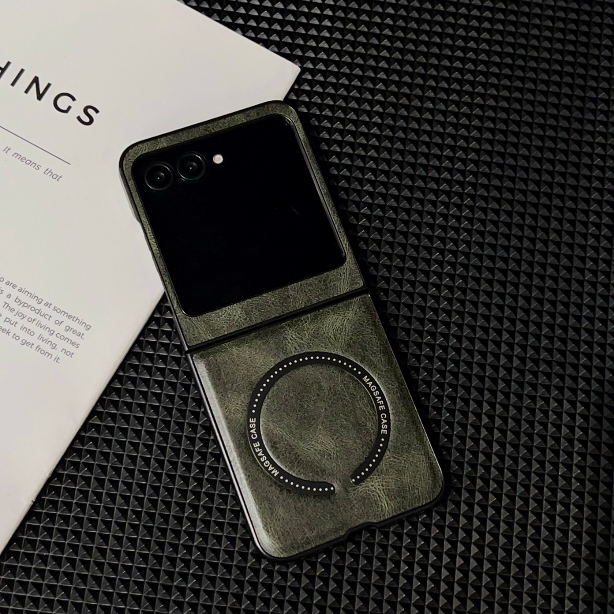 Retro Handset Phone - Funda Protectora Retro de Cuero Vegano