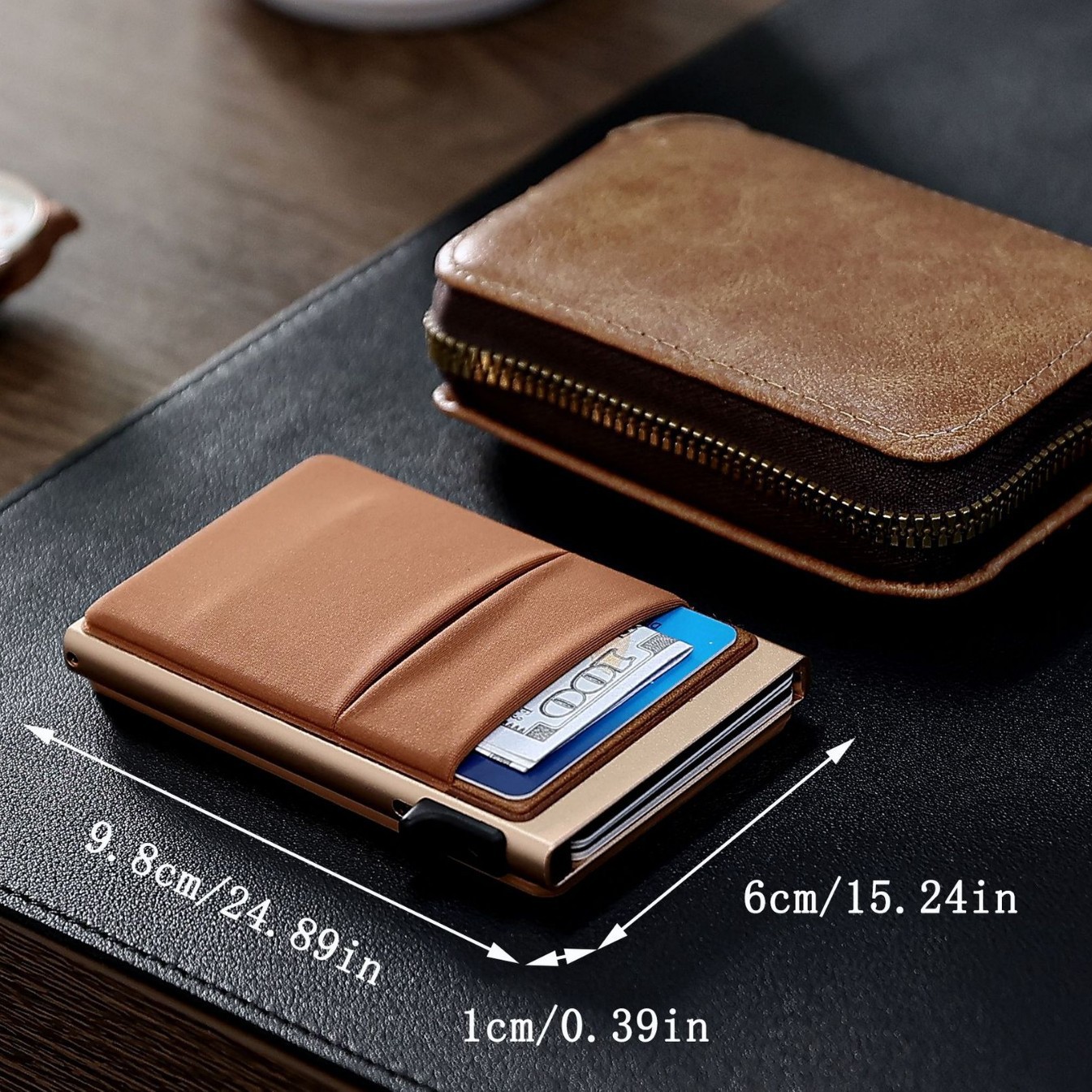 Cartera de Cuero para Hombre c - Phone Accessories Hippers reseña y precio