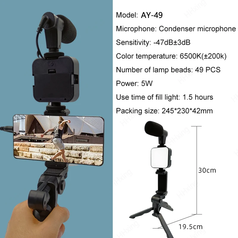 Kit de vlogging para teléfono  - Youtube Phone Accessories reseña y precio