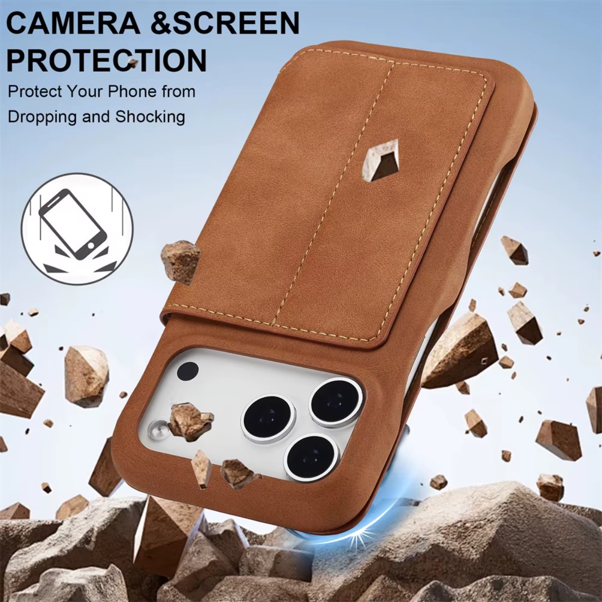 Funda de cuero con tapa magnét - Phone Accessories Hippers reseña y precio