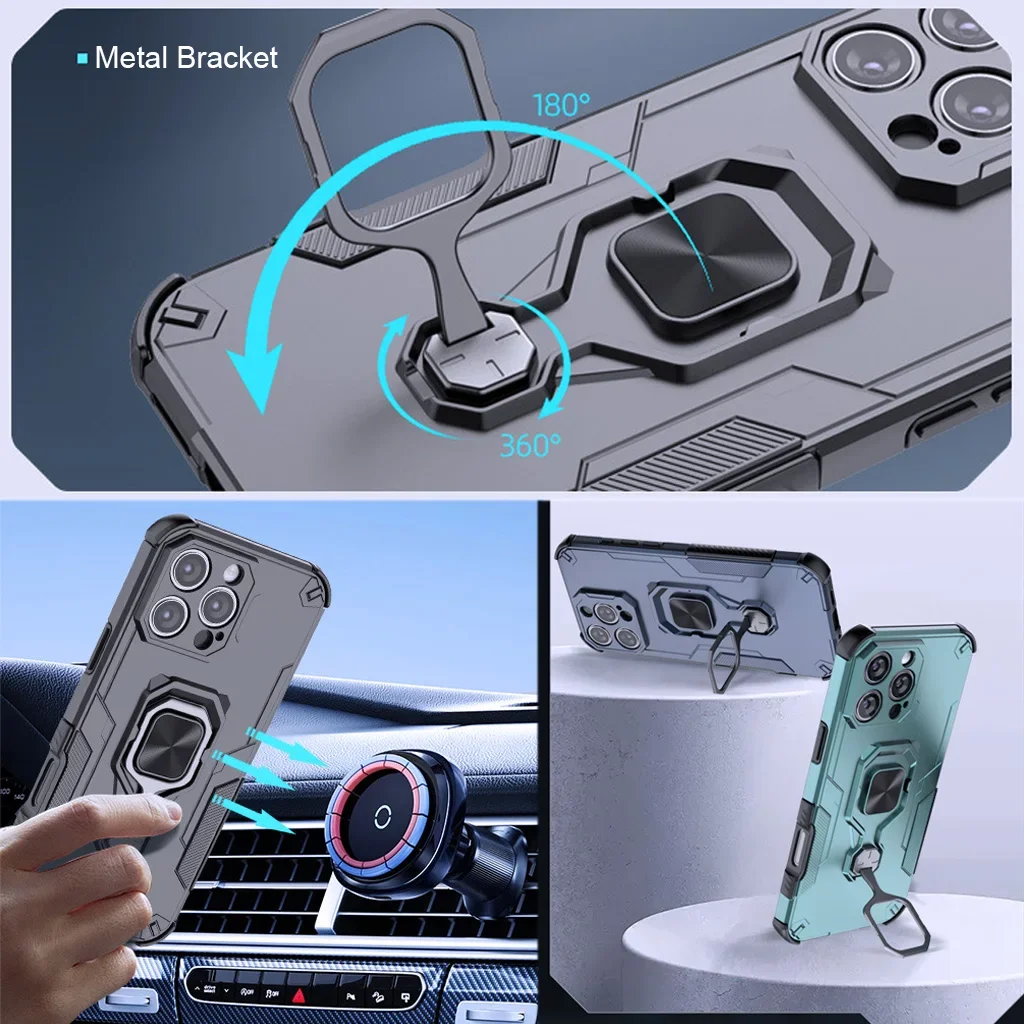 Funda con soporte de Metal par - Phone Accessories Online Store reseña y precio