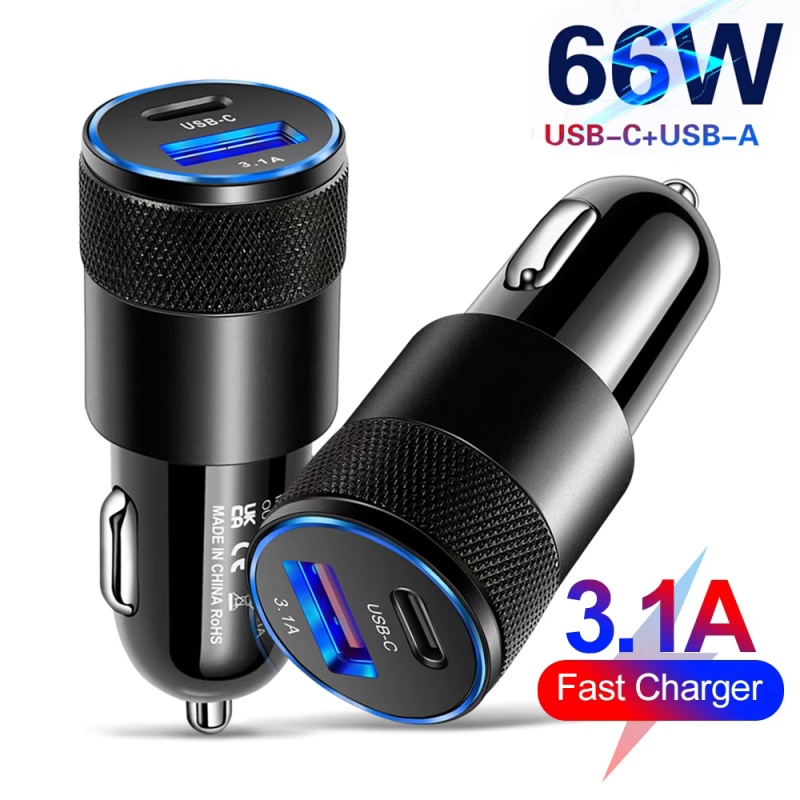 Cargador de coche USB+PD de 15 - Phone Accessories Types reseña y precio