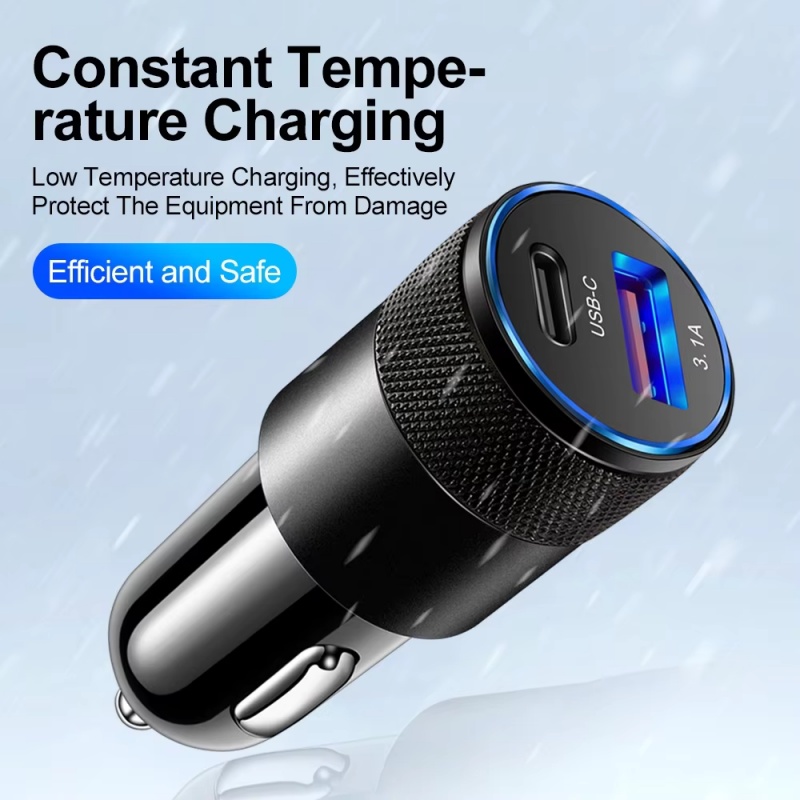 Cargador de coche USB+PD de 15 - Phone Accessories Types reseña y precio