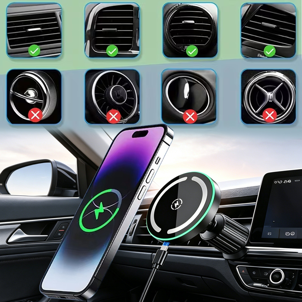 Cargador Inalámbrico LED Magné - Phone Accessories Types reseña y precio