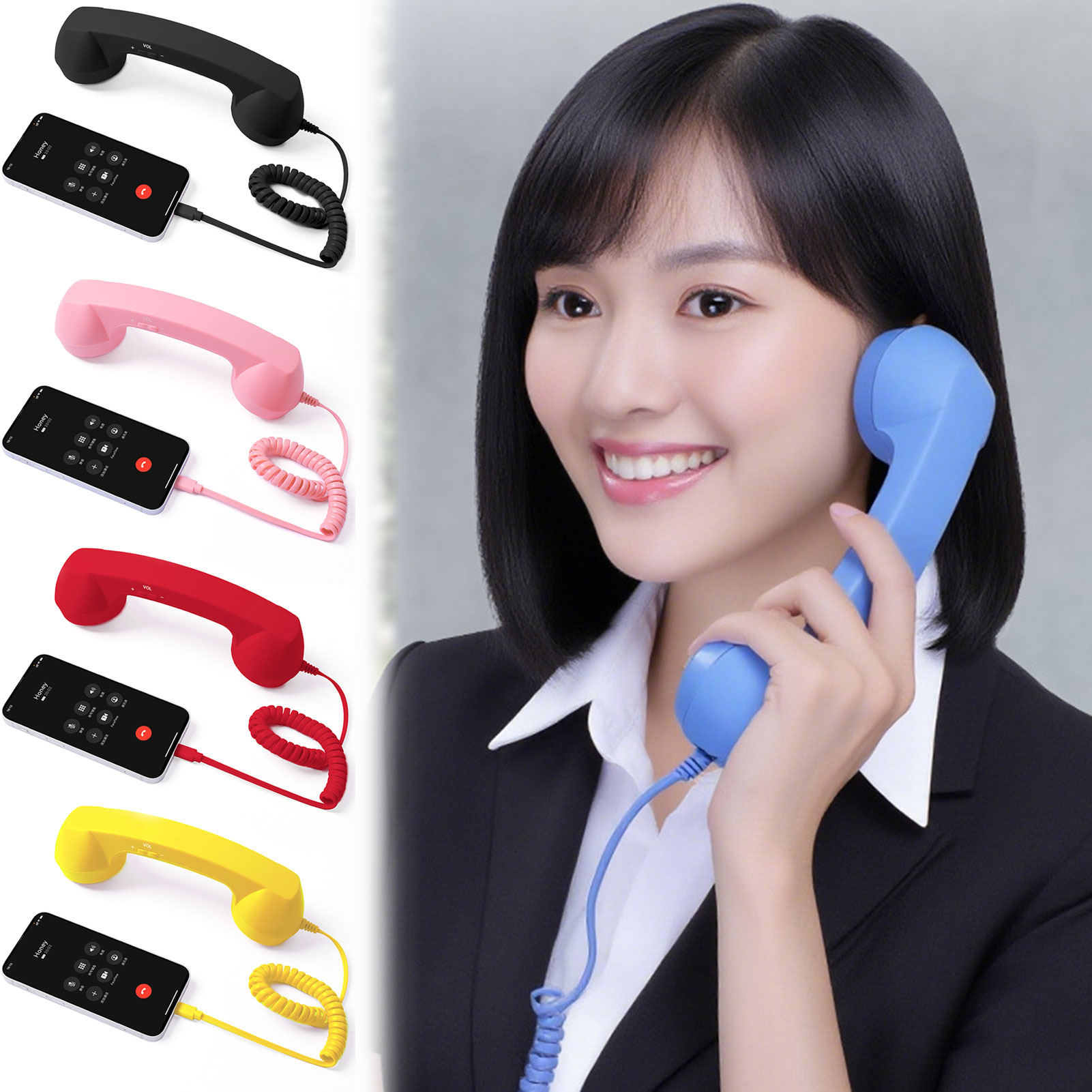 Teléfono Retro tipo C, recepto - Retro Handset Phone reseña y precio