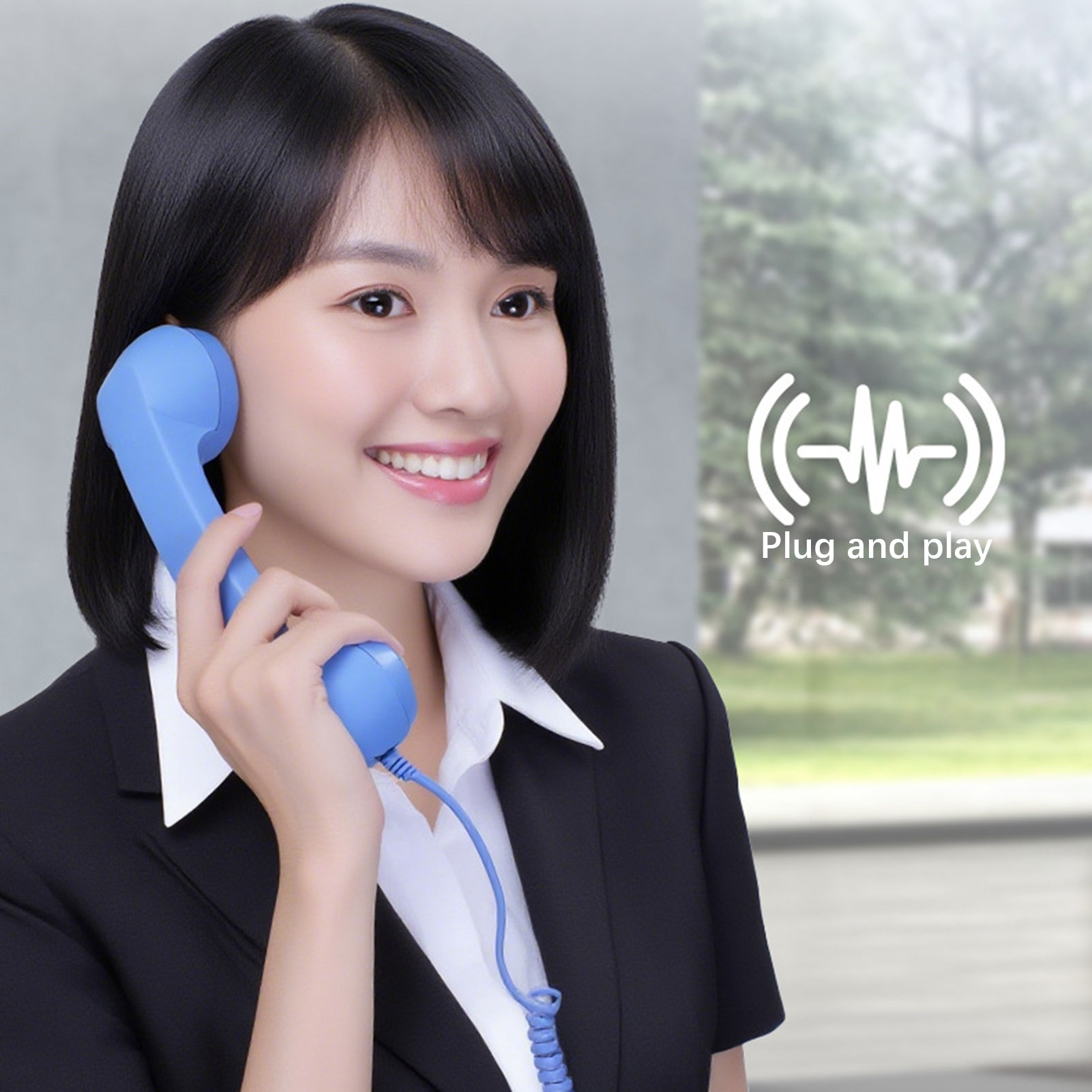 Teléfono Retro tipo C, recepto - Retro Handset Phone reseña y precio