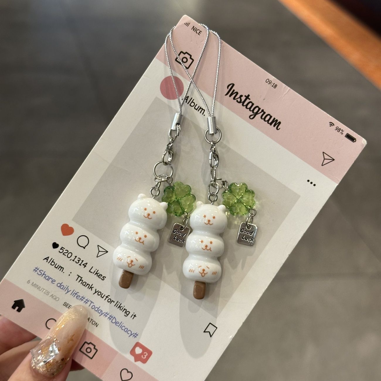 Joke Bear Lucky Leaf Colgantes - Phone Accessories Box Set reseña y precio