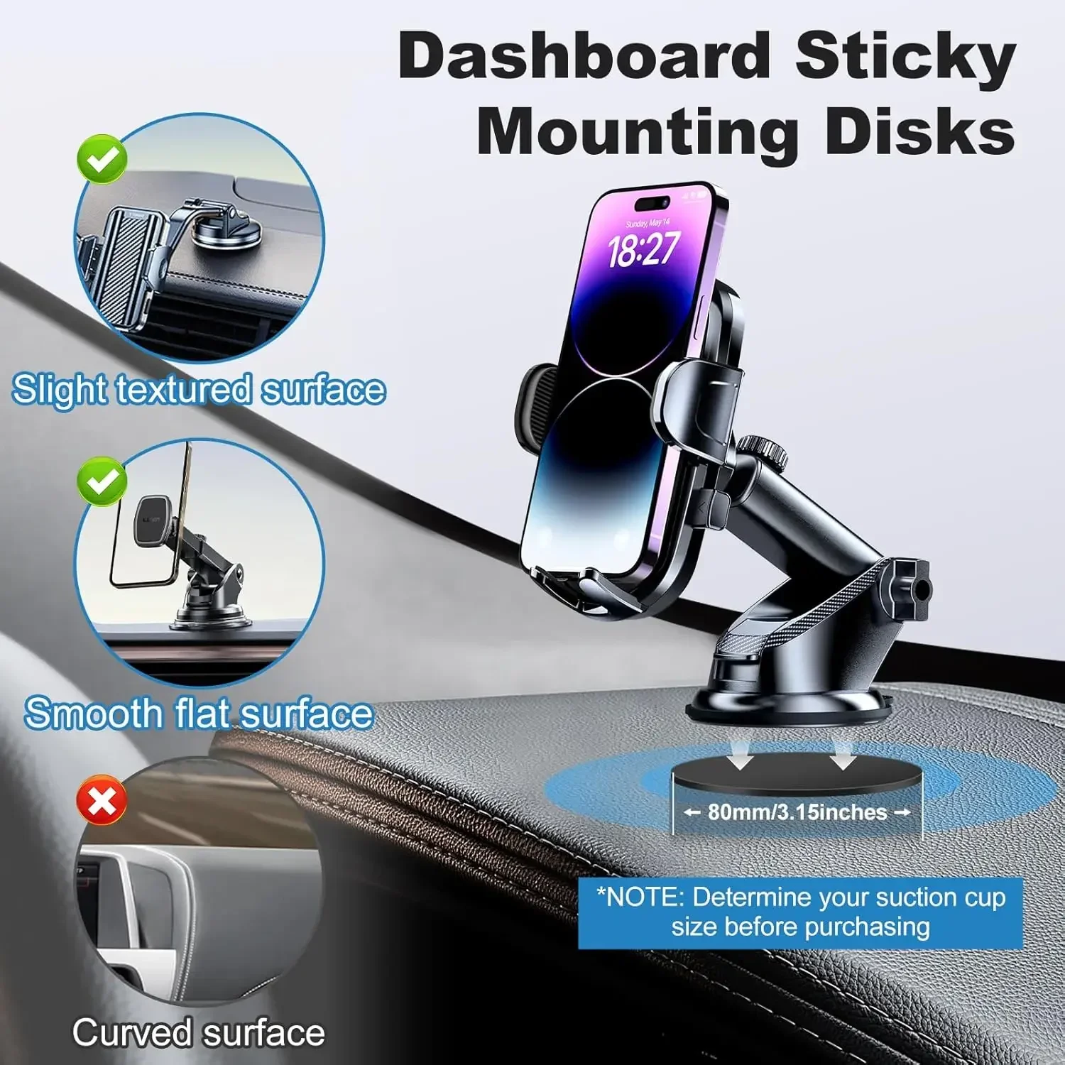 Juego de almohadillas adhesiva - Car Mount Phone reseña y precio