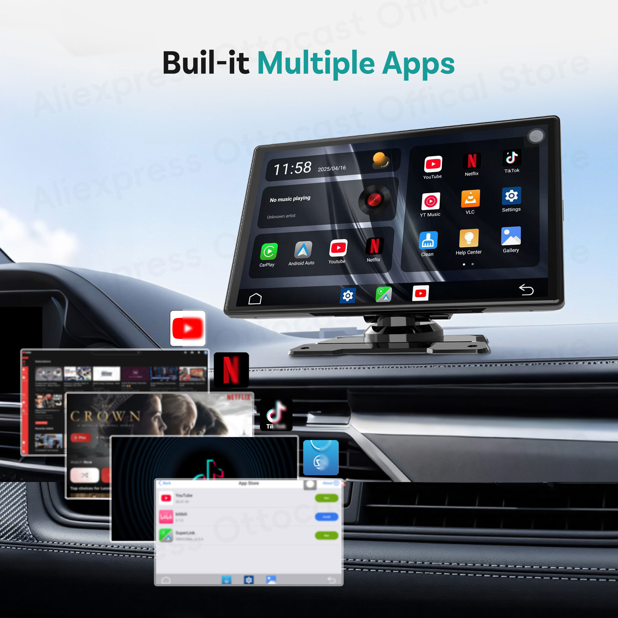 Ottocast Express Android panta - Youtube Phone Accessories reseña y precio